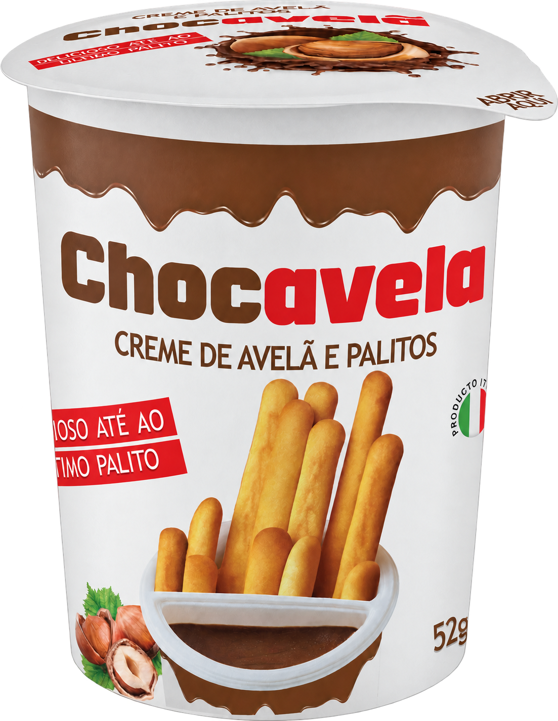 Hazelnut cream & breadsticks · 52 g